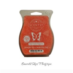 Scentsy watermelon tangerine wax melt bar, new free shipping